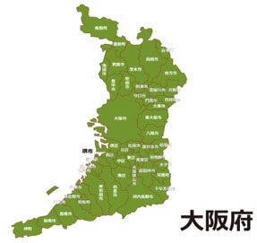 大阪府古書古本買取地図
